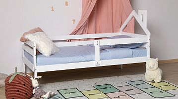 Кровать Locky (низкий домик) + Детский матрас Askona Kids Baby Sleep