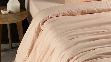 Комплект постельного белья без простыни Organic Cotton (Органик Коттон) Персиковый
