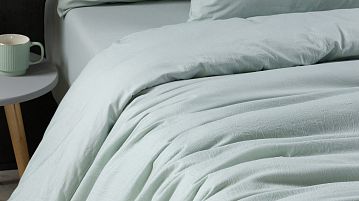 Комплект постельного белья без простыни Organic Cotton (Органик Коттон) Фисташковый