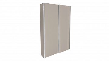 Гардеробная Keep (Кип), слайдинг, модуль 075*236*035, набор 3, цвет Бежевый дымчатый + Дверь ЛДСП Бежевый дымчатый